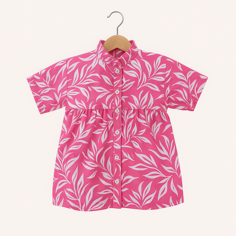 Pink Floral Printed Top