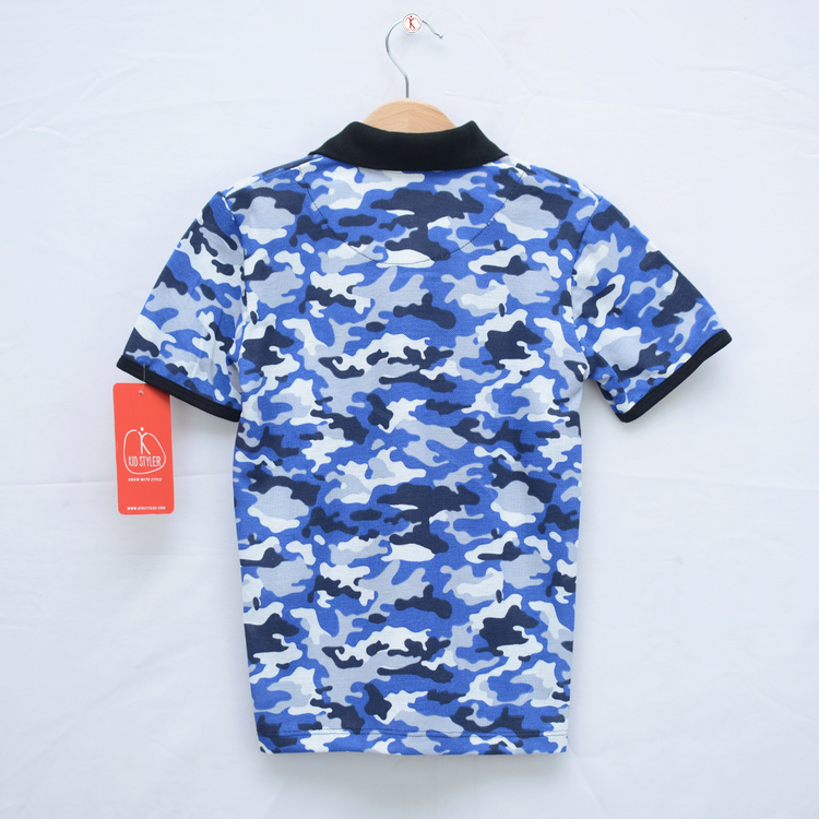 Army Polo T Shirt-Front