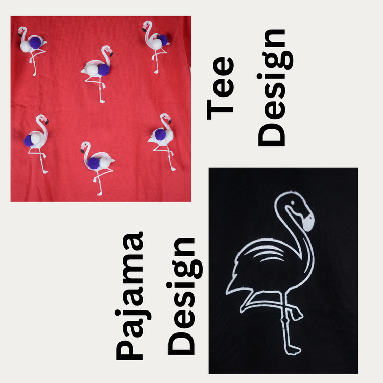 Red Flamingo POM POM Set