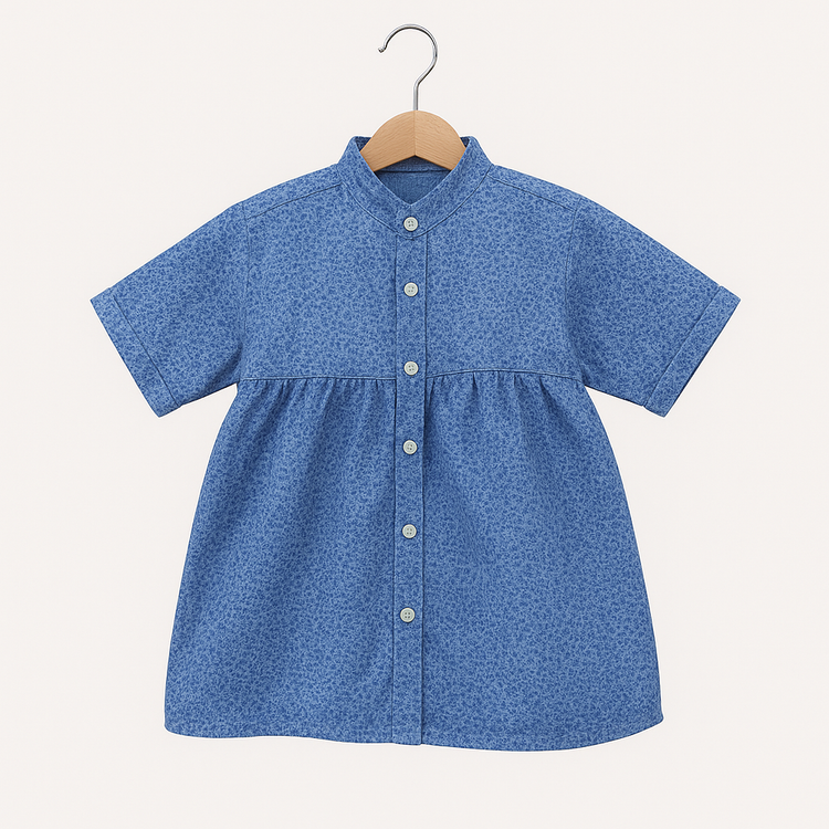 Blue Star Printed Frock