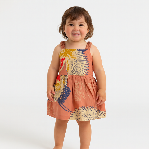 Peach Peacock printing FKDS-4