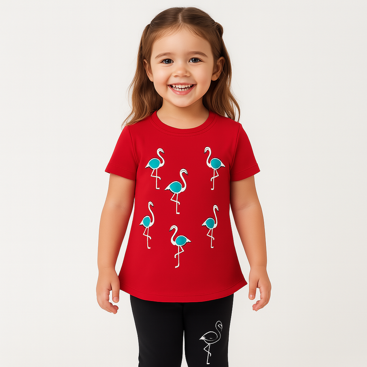 Red Flamingo POM POM Set