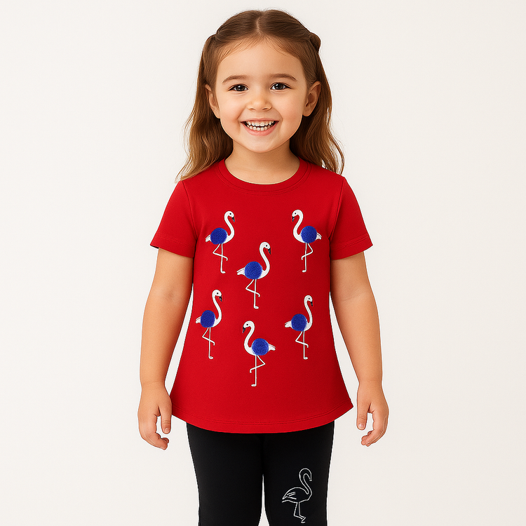 Red Flamingo POM POM Set