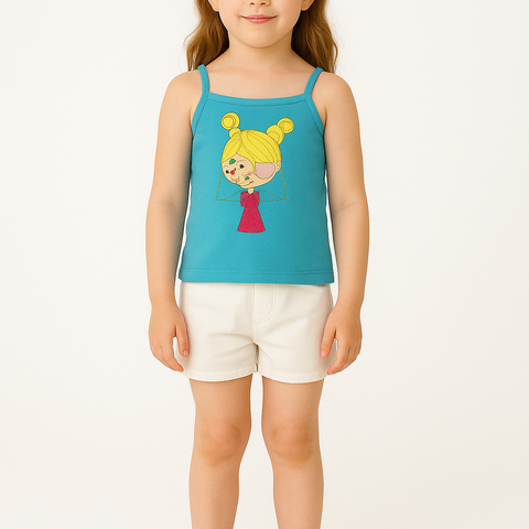 sky blue doll - Tank Tops