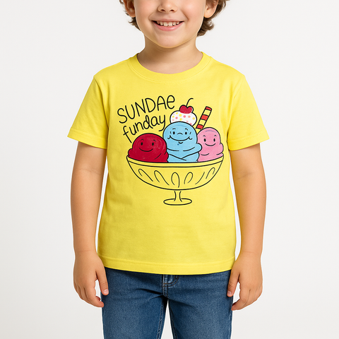 Yellow sunday funday T Shirt