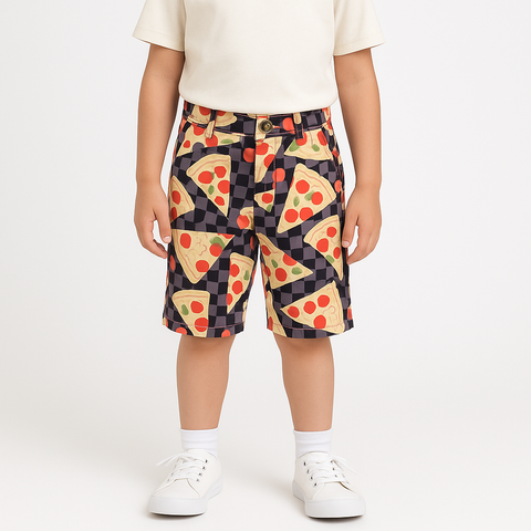 Pizza Printed Short – Short