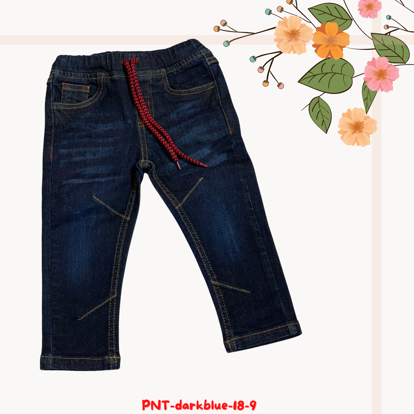 Blue with red rope pant
