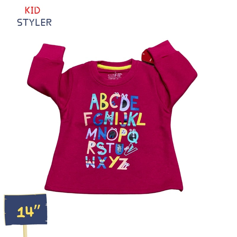 shoking pink ABCD shirt