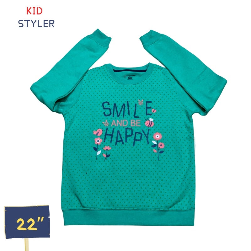 sea green smile and be happy shirt