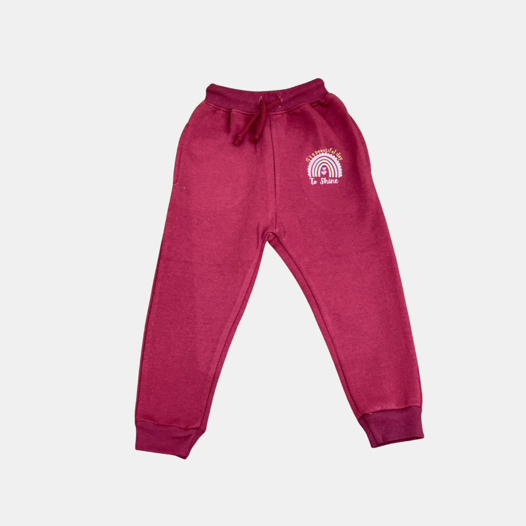Mehroon Rainbow style Tracksuit