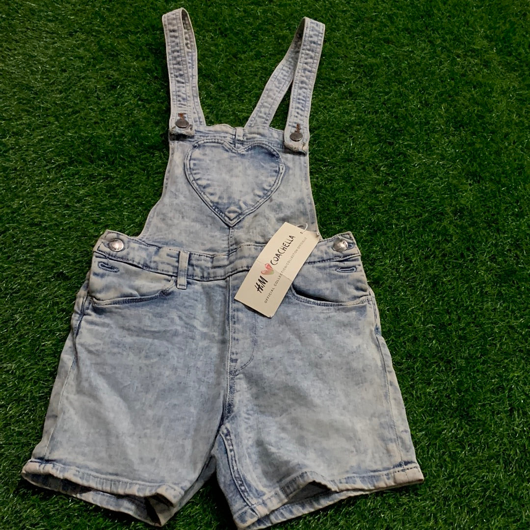 Non Adjustable Heart Dungaree