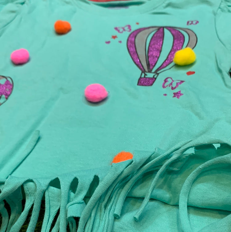 Aqua Green Pom Pom & Balloons
