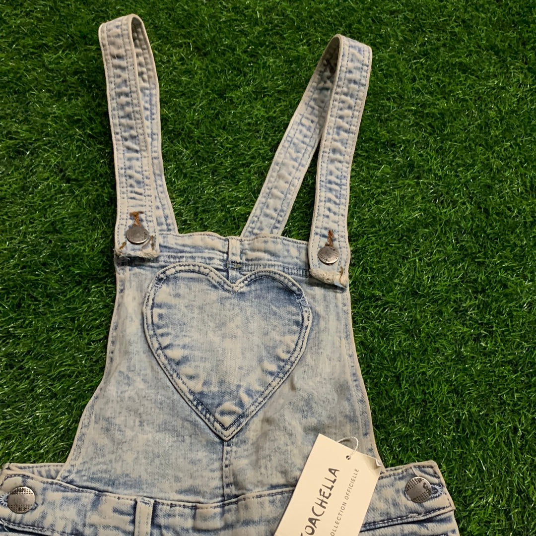 Non Adjustable Heart Dungaree