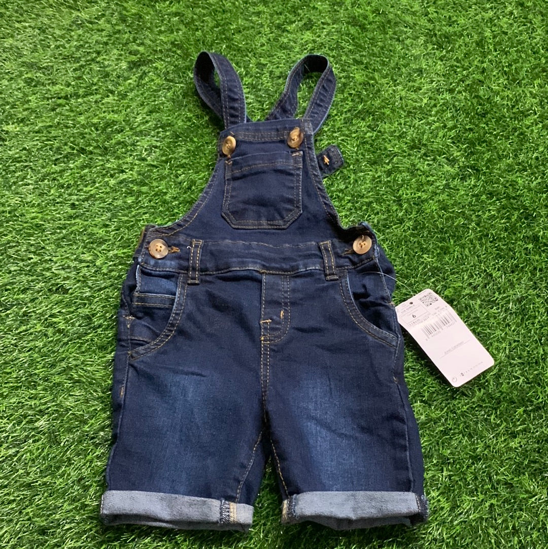 Plain Blue Half Dungaree