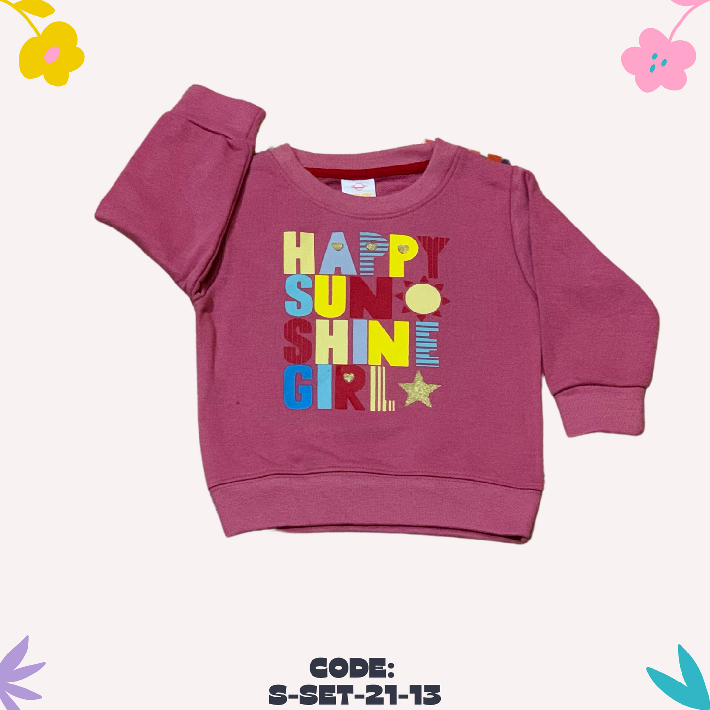 Pink Happy Sunshine Girl