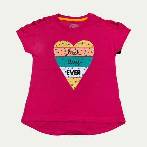Pink Best Day Ever T Shirt