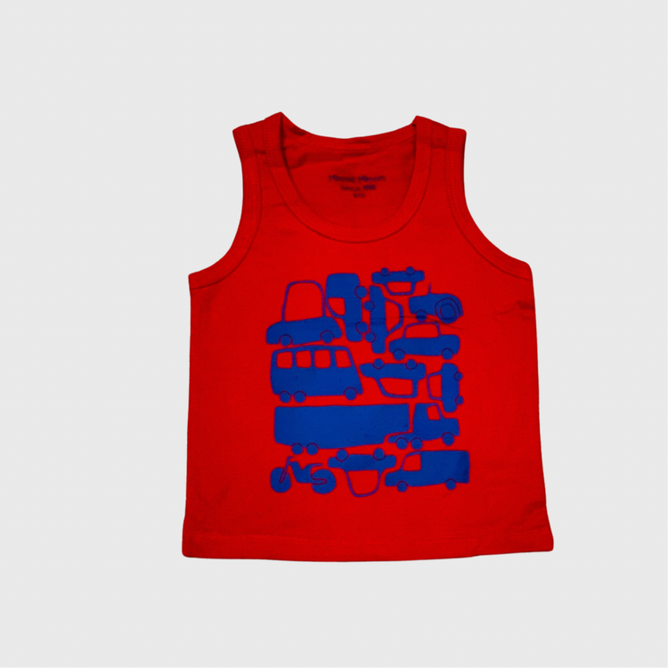 Red Sando Shirt - kid Styler