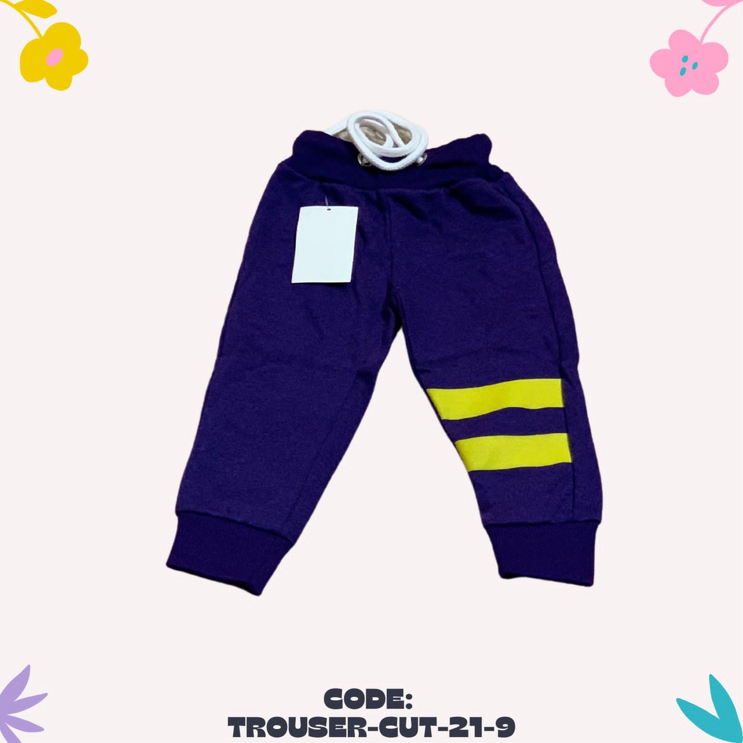 Blue Yellow Line Trouser