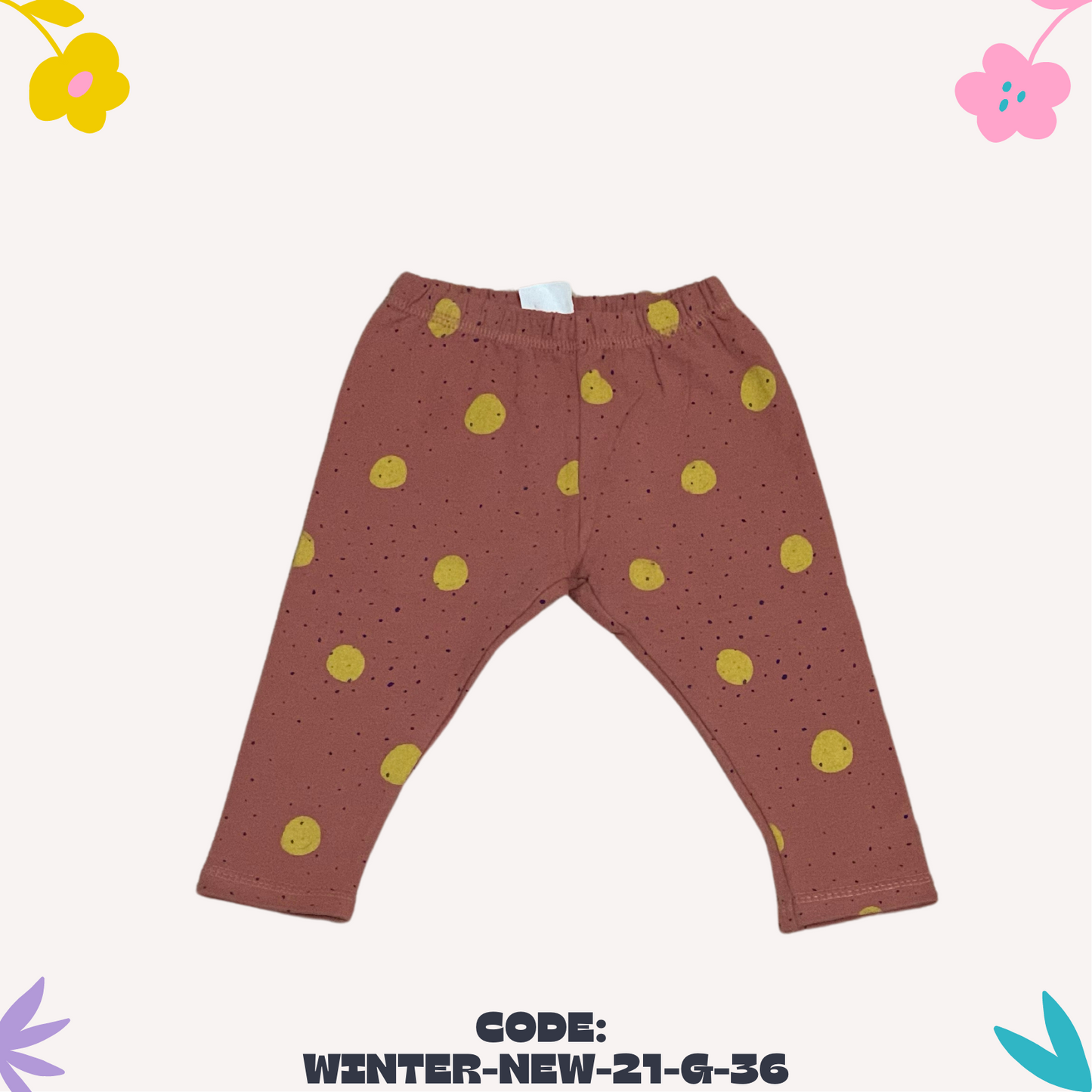Peach Polka Trouser m