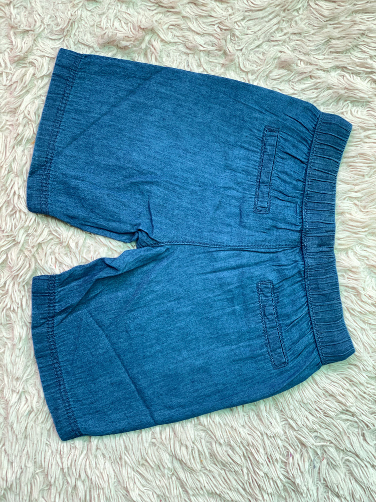 Dark Blue Soft Denim Short
