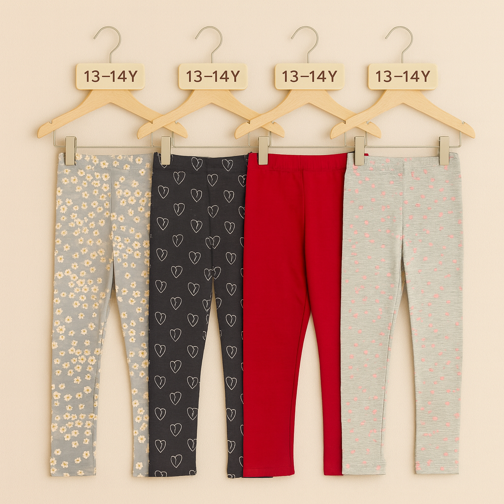 Combo Tights | Pack of 4 Deal 2 | Age 13-14 Year
