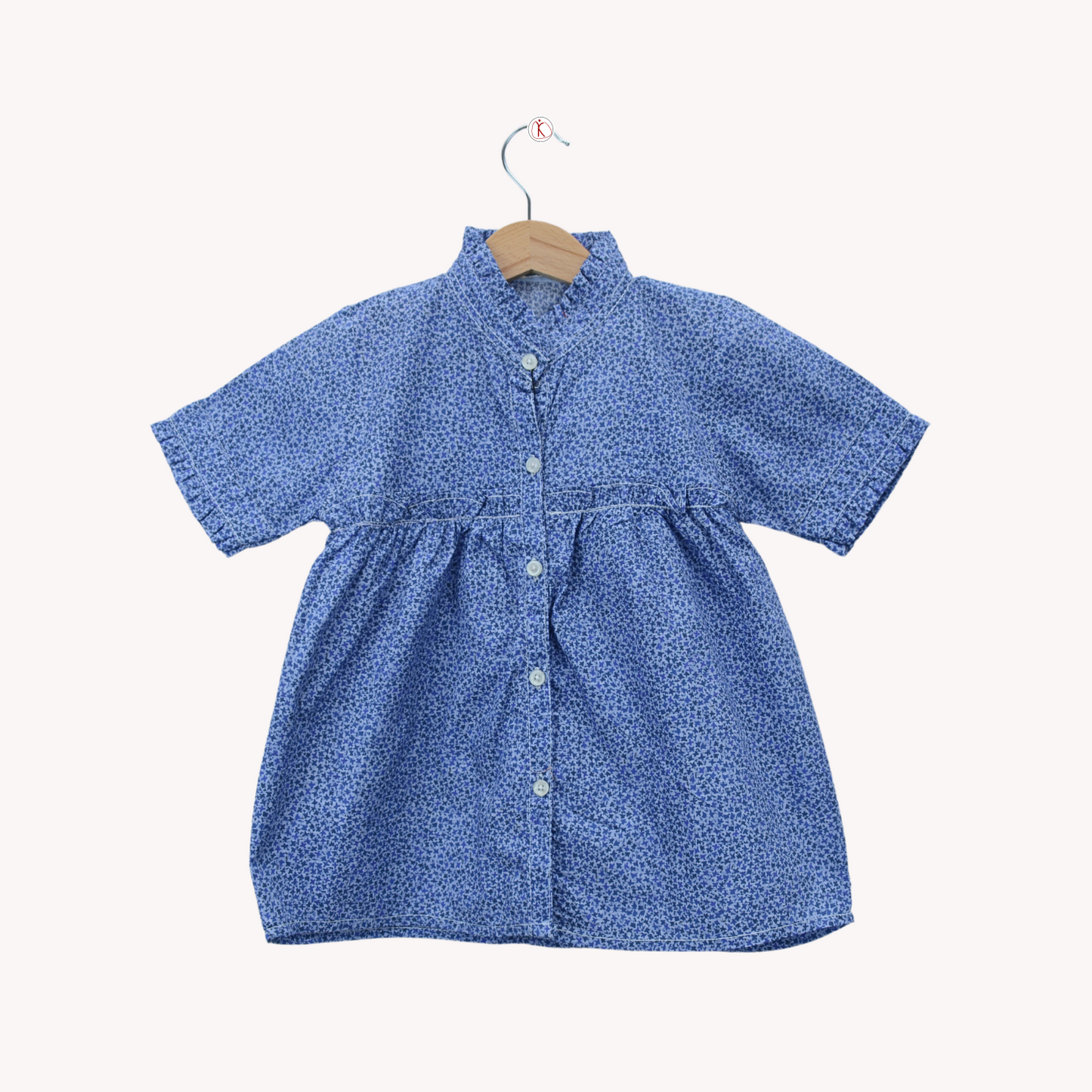 Blue Star Printed Top