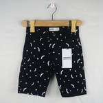 Black Star Moon Embroidered Short