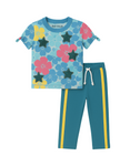 Bright Bloom Star Pajama Set