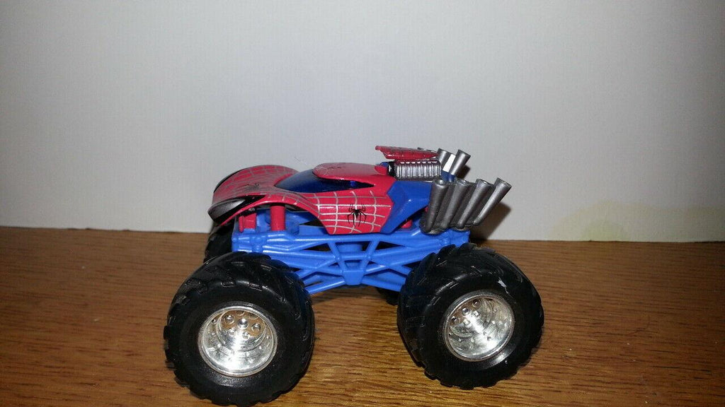 Spider-Man Style Monster Truck Toy – Big Wheels Pull-Back Vehicle for Kids