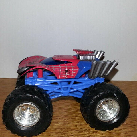 Spider-Man Style Monster Truck Toy – Big Wheels Pull-Back Vehicle for Kids
