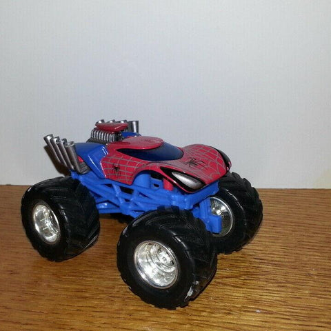 Spider-Man Style Monster Truck Toy – Big Wheels Pull-Back Vehicle for Kids
