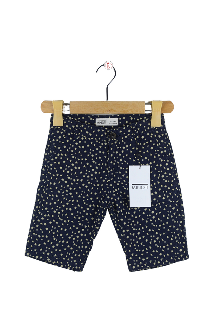 Navy Blue Star Printed