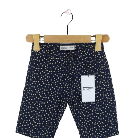 Navy Blue Star Printed
