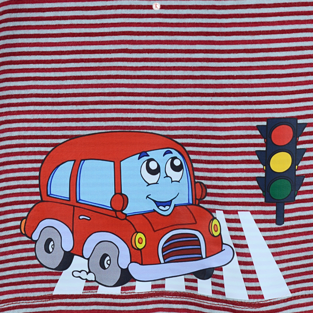 Cute Car Stop on Red Signal-Design