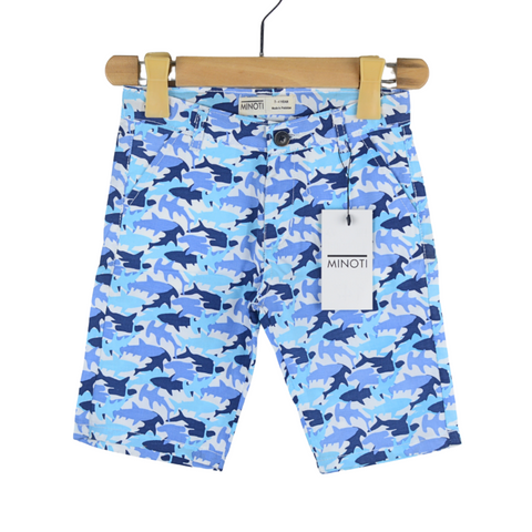 Sky Blue Shark Printed