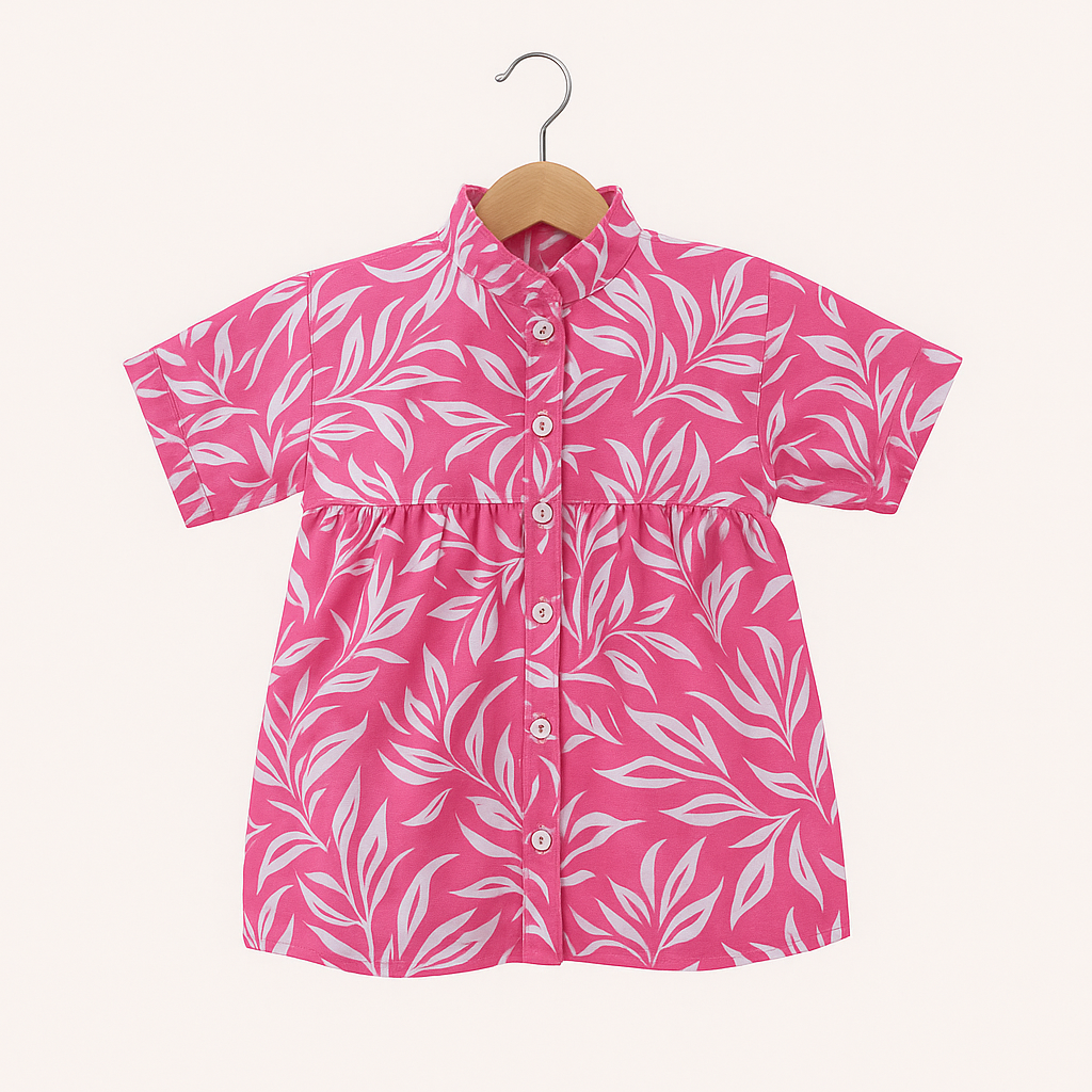 Pink Floral Printed Top