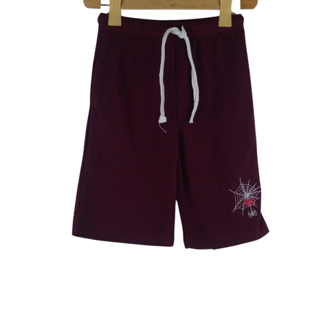 Mehroon SpiderWeb Embroidered Short