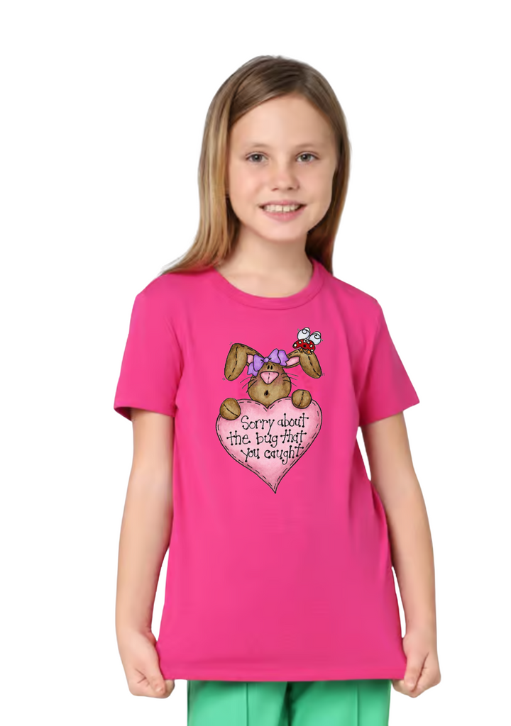 Sorry About the Bug T-Shirt – Pink