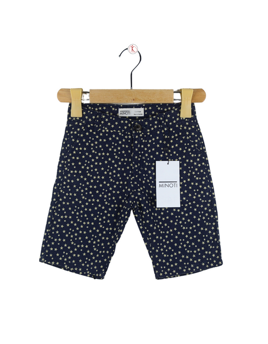Navy Blue Star Printed