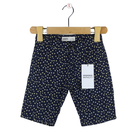 Navy Blue Star Printed