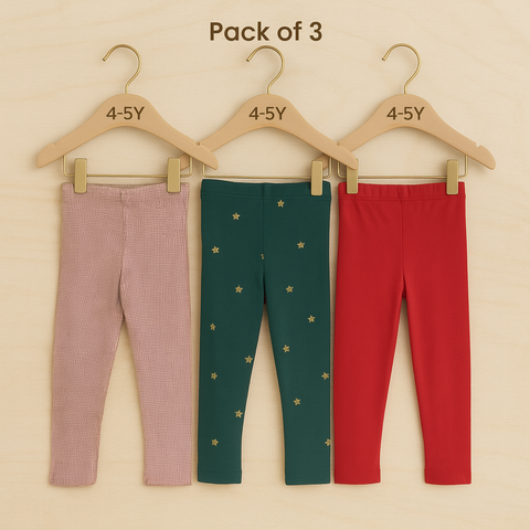Combo Tights | Pack of 3 Deal 4 | Age 4-5 Year