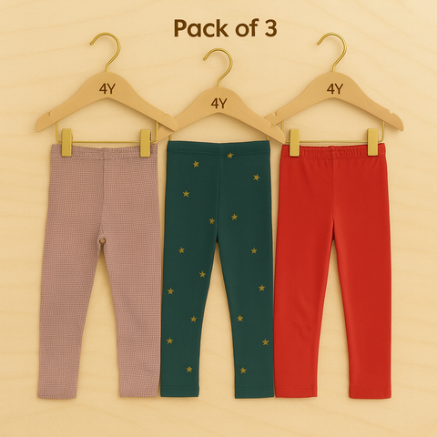Combo Tights | Pack of 3 Deal 8 | Age 4-5 Year
