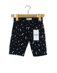 Black Star Moon Embroidered Short