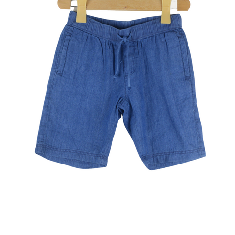 Dark Blue Soft Denim Short