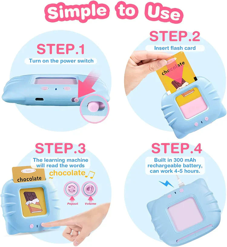 Early Learning Flash Card Educational Device for Kids