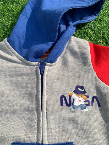 NASA Bear Cap Hoodie Bodysuit