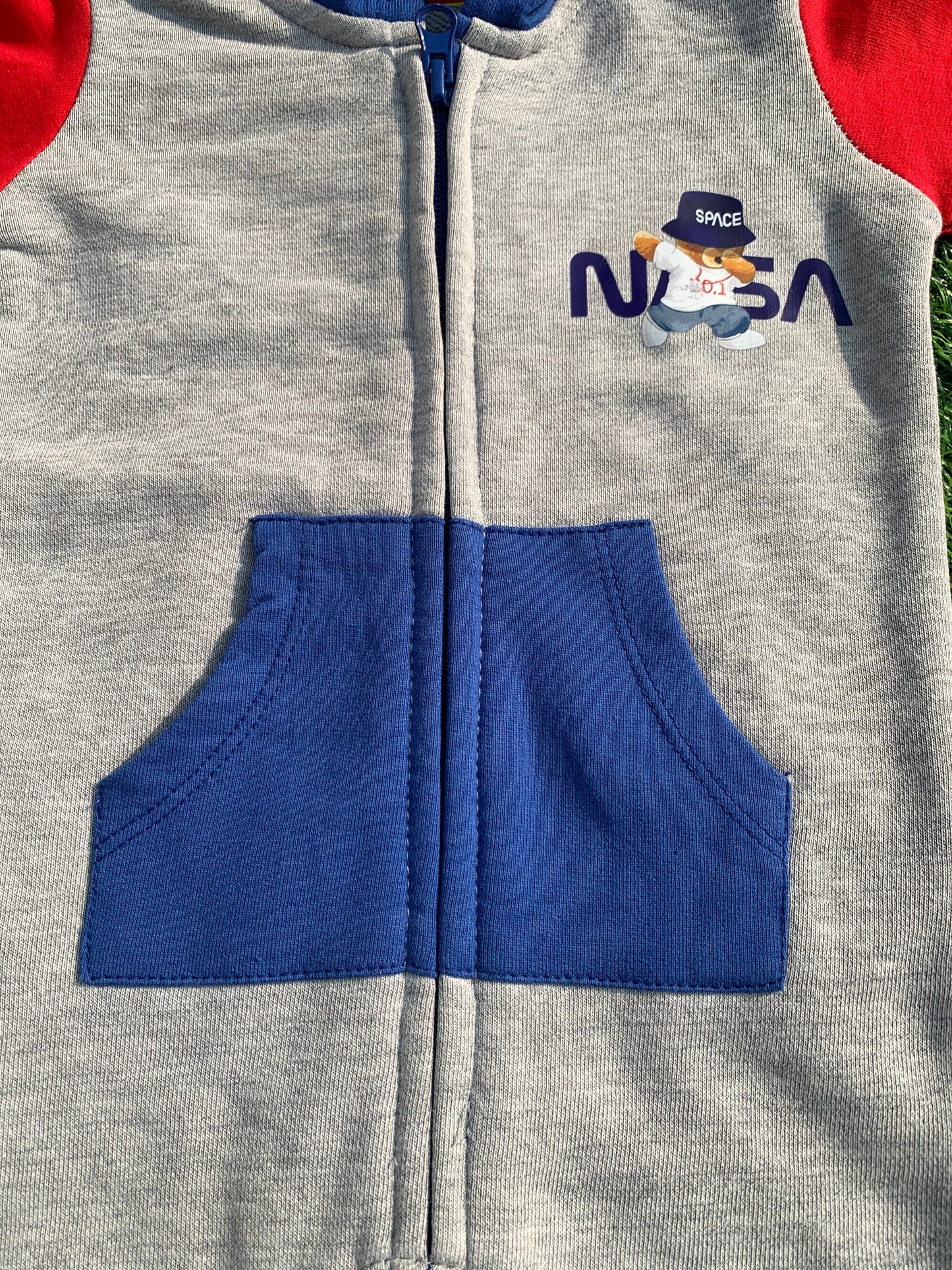 NASA Bear Cap Hoodie Bodysuit