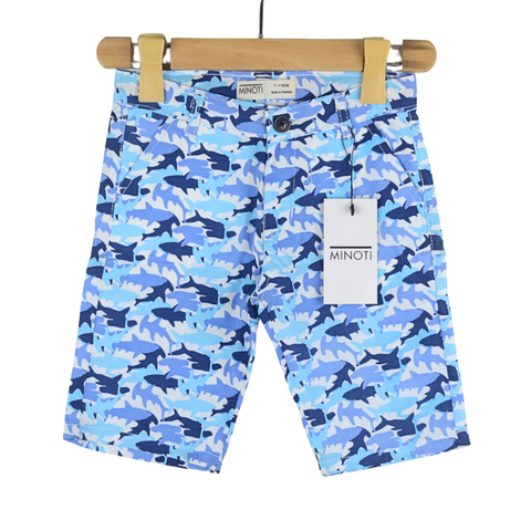 Sky Blue Shark Printed