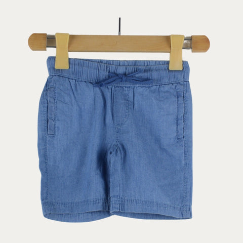 Light Blue Soft Denim Short