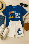 Kids’ Tropical Printed T-Shirt